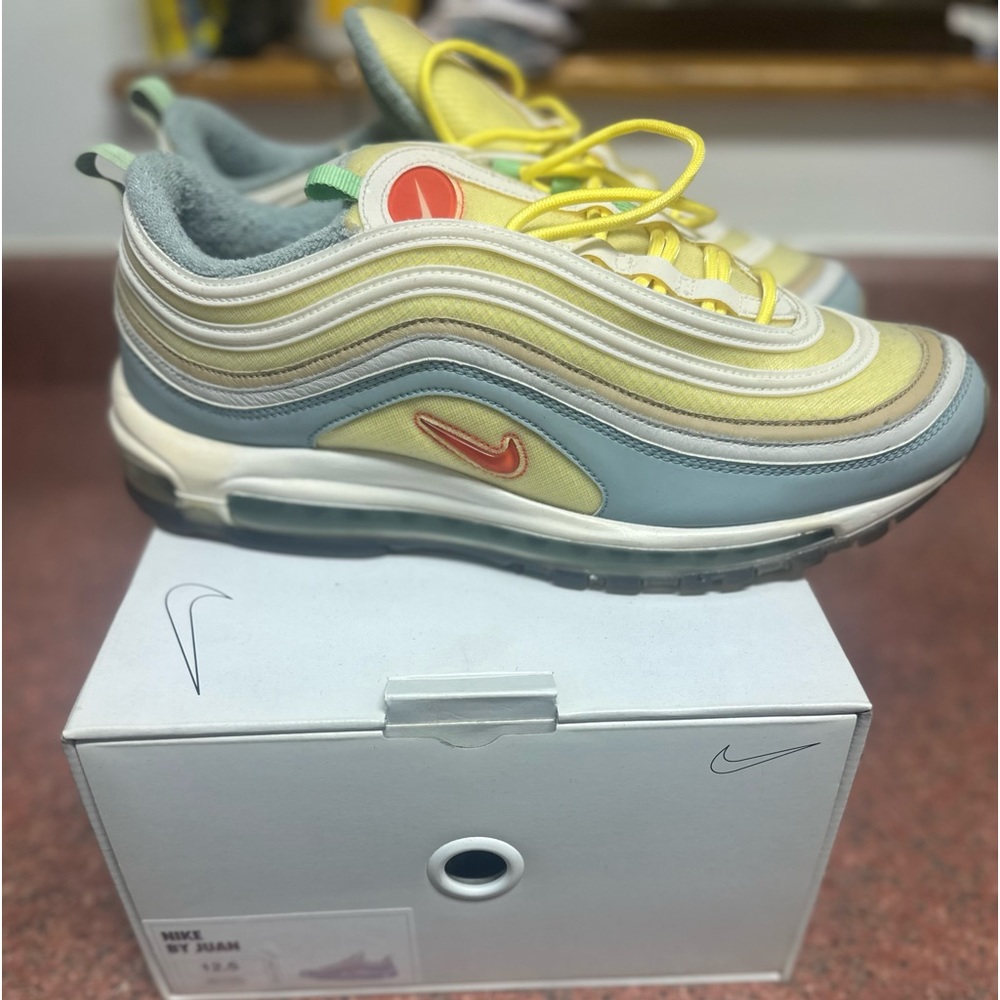 Custom Nike id sneakers for men, size 12.5